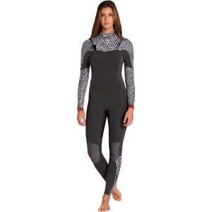 Billabong Gray and Orange Full-Body Wetsuit Sz 8